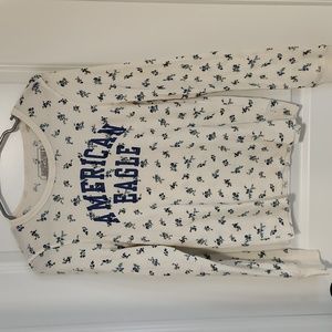 Never Worn-american eagle waffled long sleeve top